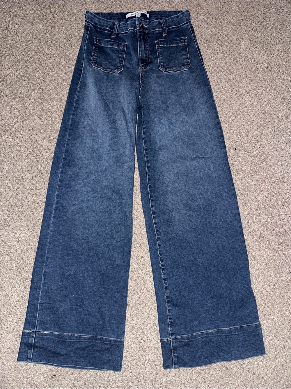 Celebrity pink Wide Leg High-Rise Women's Jeans - Dark Blue 27/5
